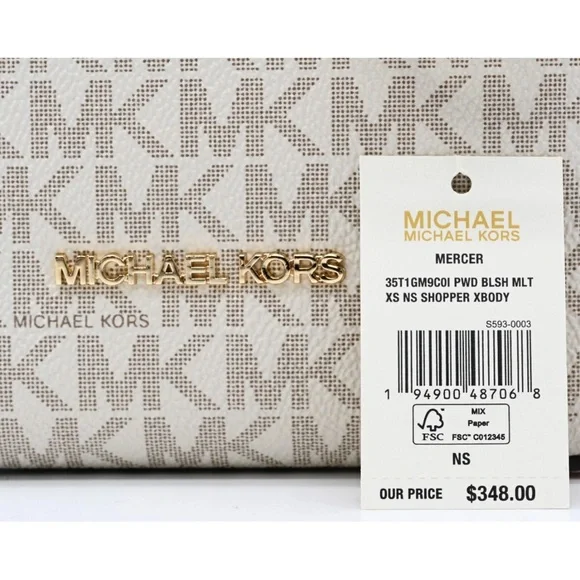 Michael Kors Beige and Pink Mini Bag - Picture 8 of 9